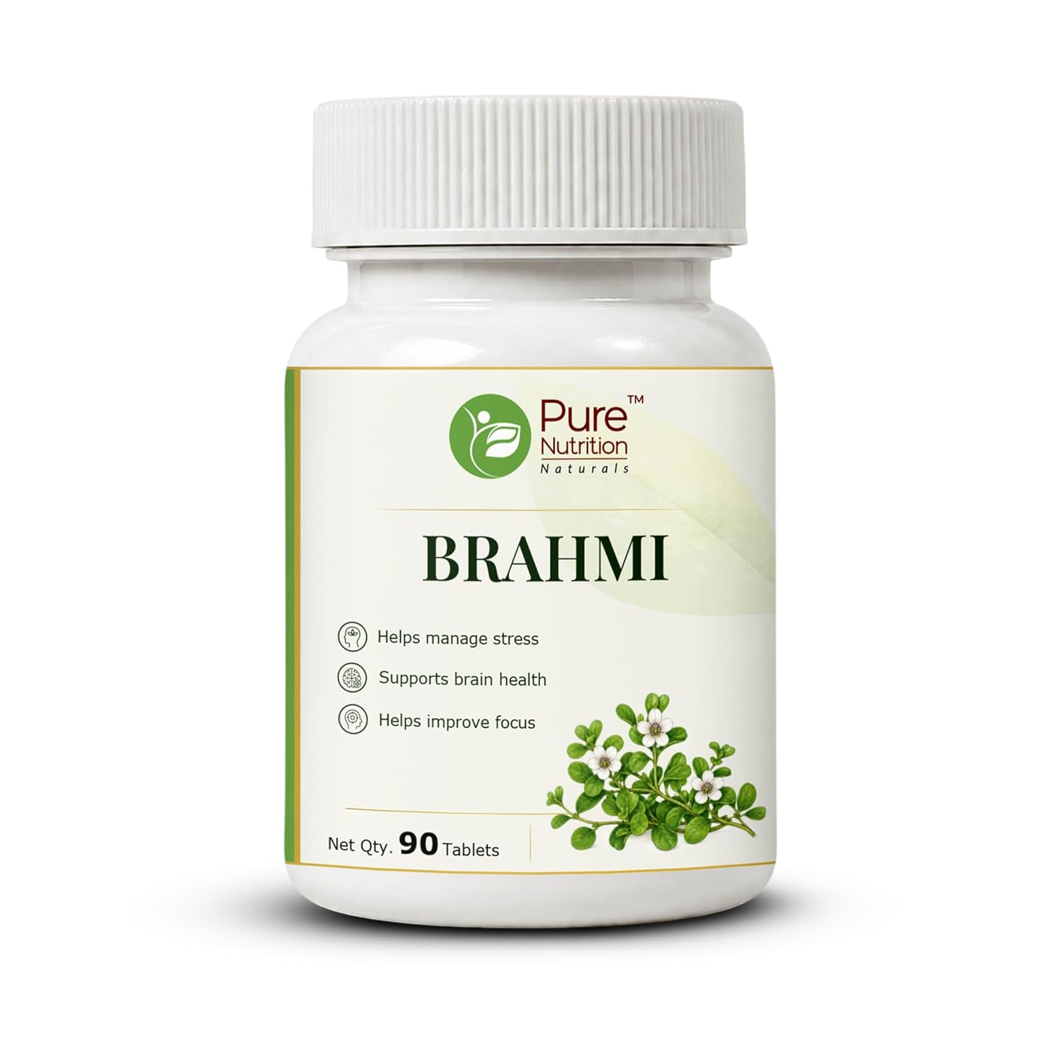 Pure Nutrition Brahmi Tablets (250mg | 90 Tablets)