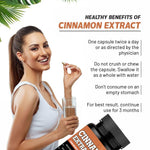Adorreal Cinnamon Extract Capsules (60 Capsules) | Supports Healthy Blood Sugar Levels, Digestion & Metabolism