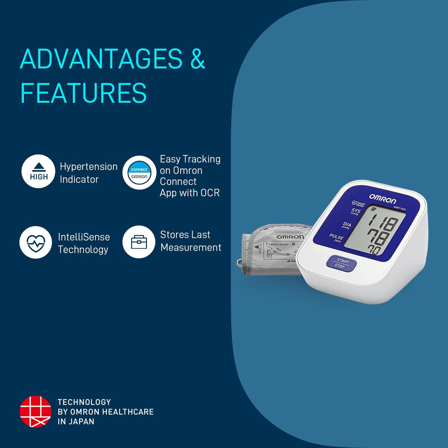 Omron HEM 7124 Blood Pressure Monitor