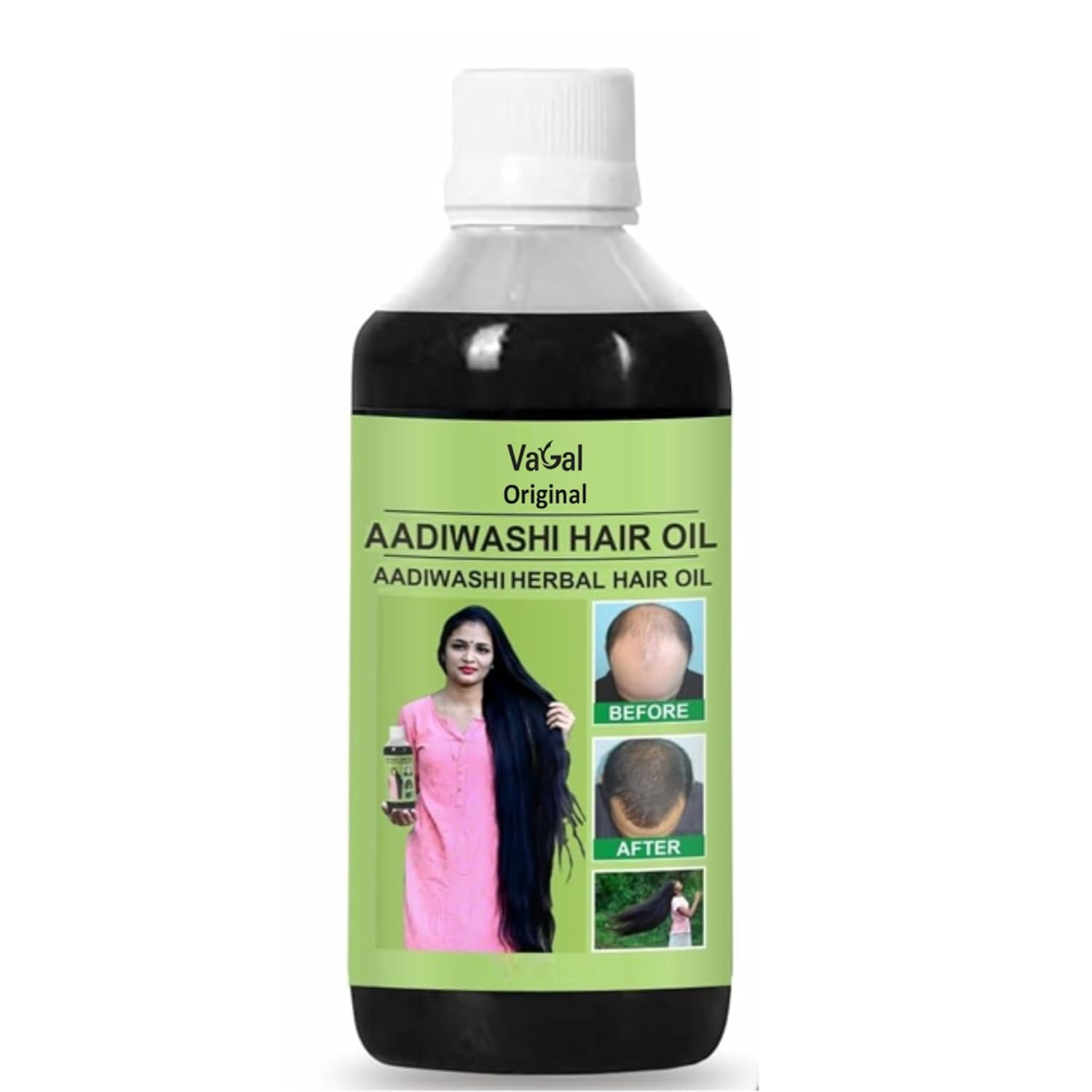 Original AADIWASHI Herbal Hair Oil | Nourishing Herbal Formula for Optimal Hair | Traditional Help Hair Fall & Dandruff Control | Health Suitable for All Hair Types (125ML)