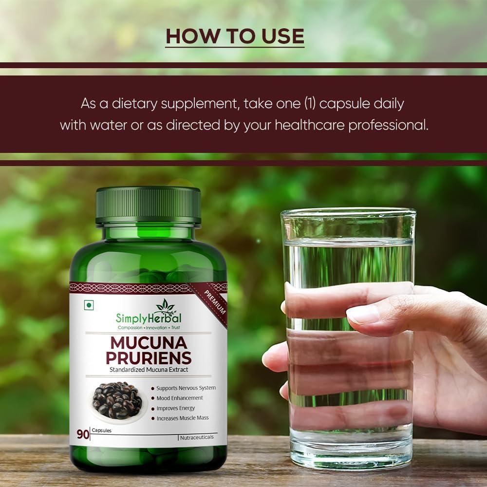 Simply Herbal Mucuna Pruriens Capsule 