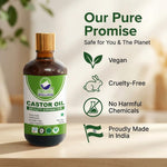 Organic Wellness Castor Oil Beauty Enhancer 100 Ml Bottle | For Healthy Skin and Strong Hair