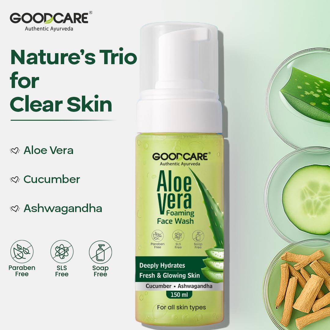 Goodcare Aloe Vera Foaming Face Wash - 150ml
