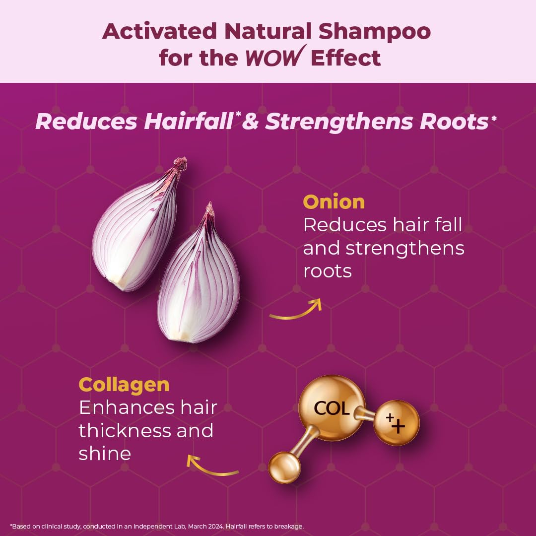 Wow Skin Science Red Onion Black Seed Oil Shampoo - 500ml