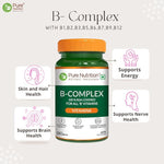 Pure Nutrition Vitamin B Complex 120 Tablets | B Vitamins Supplement for Energy & Wellness Support