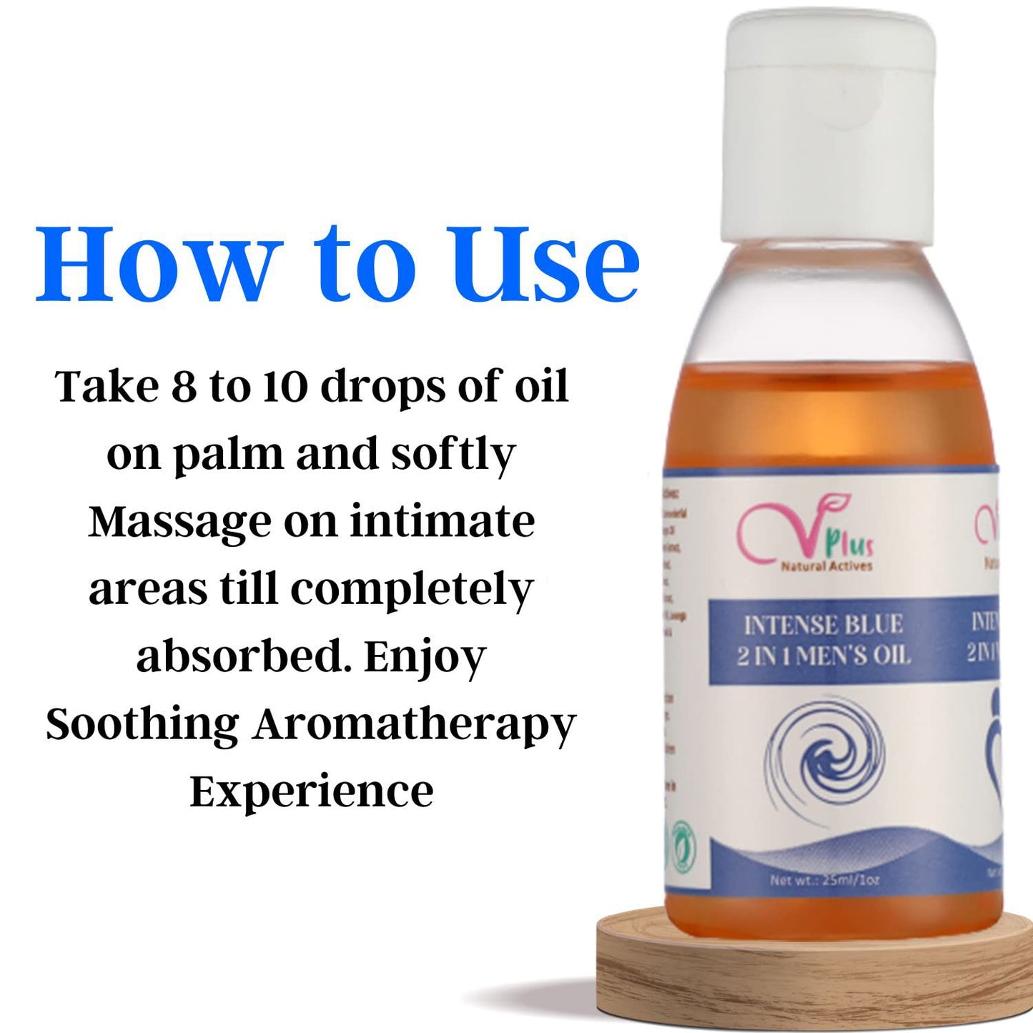 Vigini intense Blue 2 In 1 Men's Oil Lubriants Delay