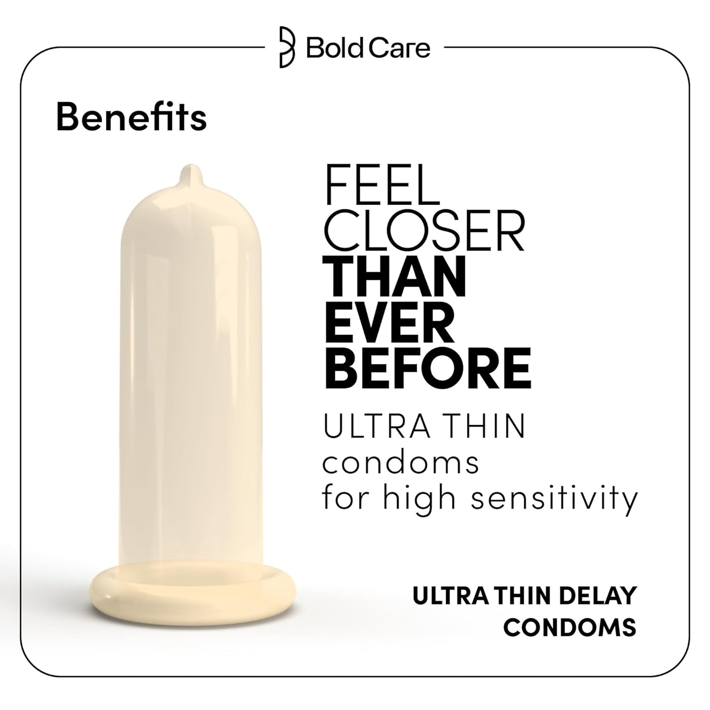 Bold Care Ultra Thin Long Last Condoms - Pack of 10 - Lubricated