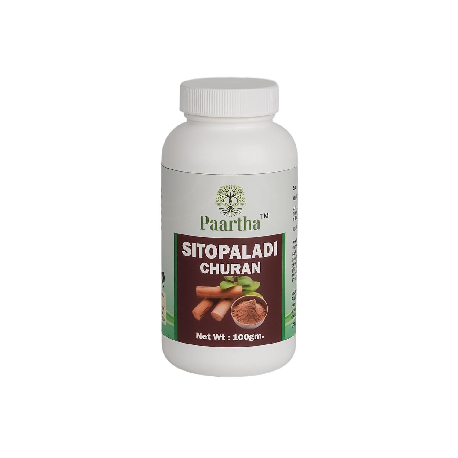 Paartha Sitopaladi Churan – Ayurvedic Herbal Powder for Respiratory, Throat & Immune Wellness Support – 100g