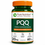 Pure Nutrition PQQ 20mg, 60 Capsules | Cellular Energy, Antioxidant & Healthy Aging Support