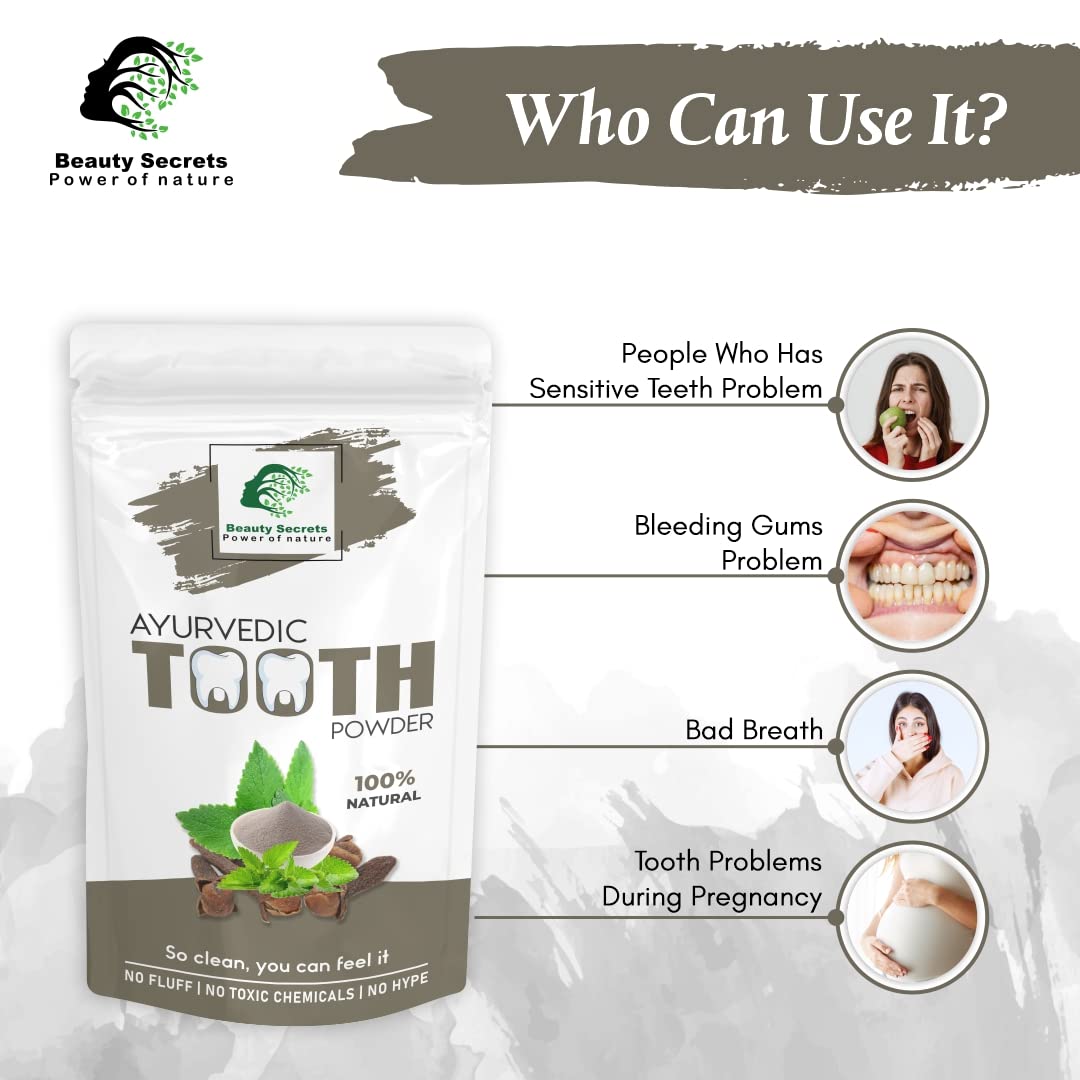 Beauty Secrets Ayurvedic Tooth Powder - 50gm