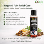 OliLife Pain Reliva Oil 100 ml | Ayurvedic Joint & Muscle Massage Oil for Pain Relief, Flexibility, Comfort, Relaxation & Mobility Herbal Support