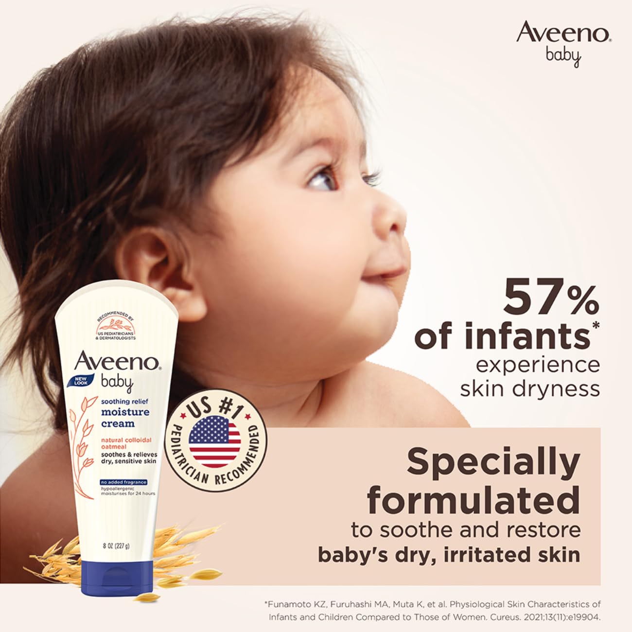 Aveeno Baby Soothing Relief Moisture Cream with Natural Colloidal Oatmeal