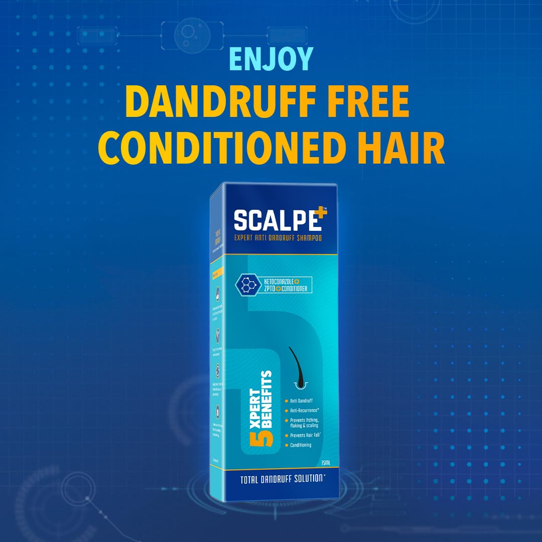 Scalpe+ Expert Anti Dandruff | Hair Care Shampoo - 75gm