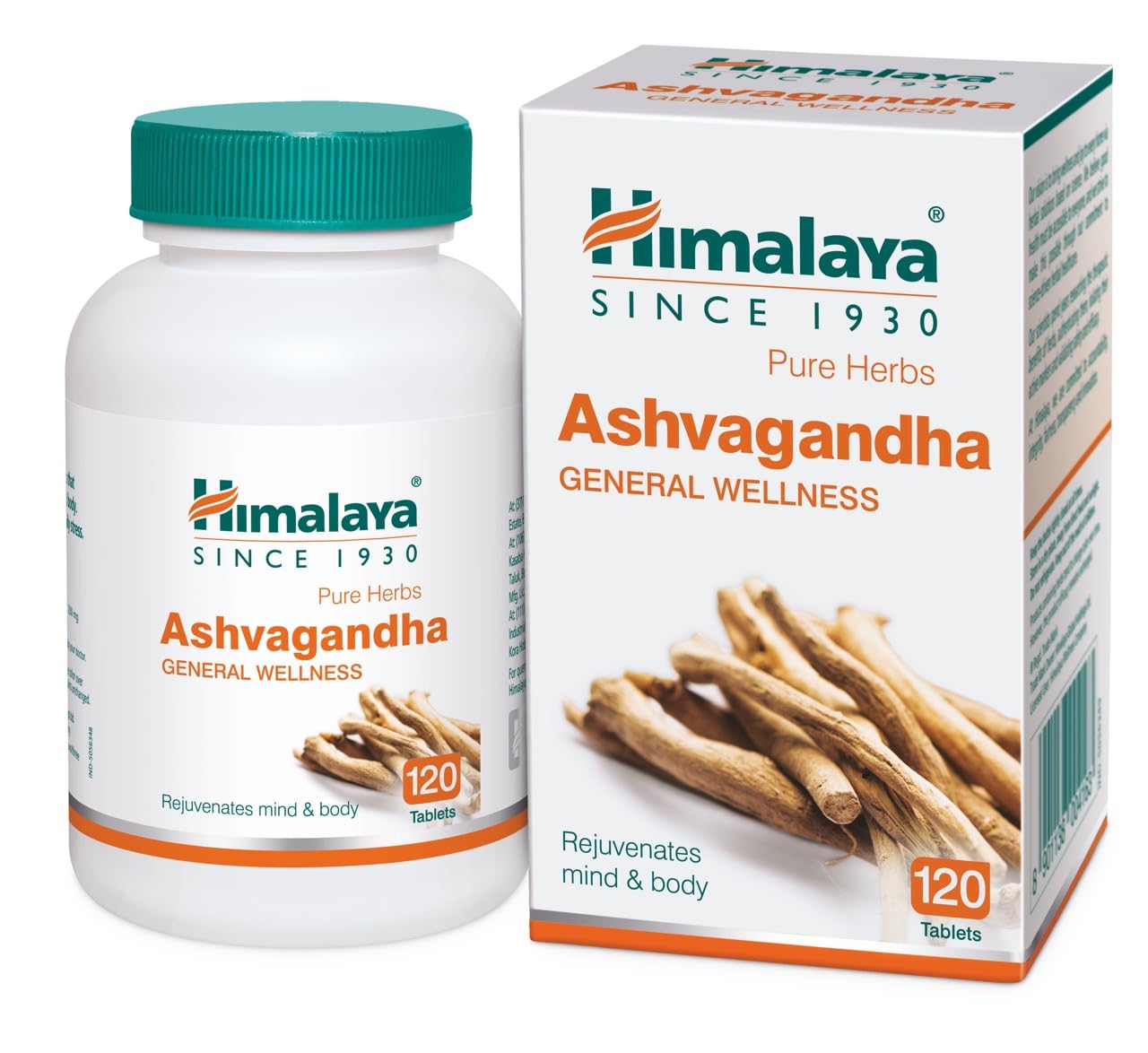 Himalaya Ashvagandha Tablet | Stress Relief Supplement | Rejuvenates Mind & Body - 120 Tablet