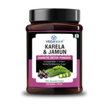 VEDAVAY Karela & Jamun Diabetic Detox Powder - 11 Potent Herbs Glycemic Support Blend (160g)