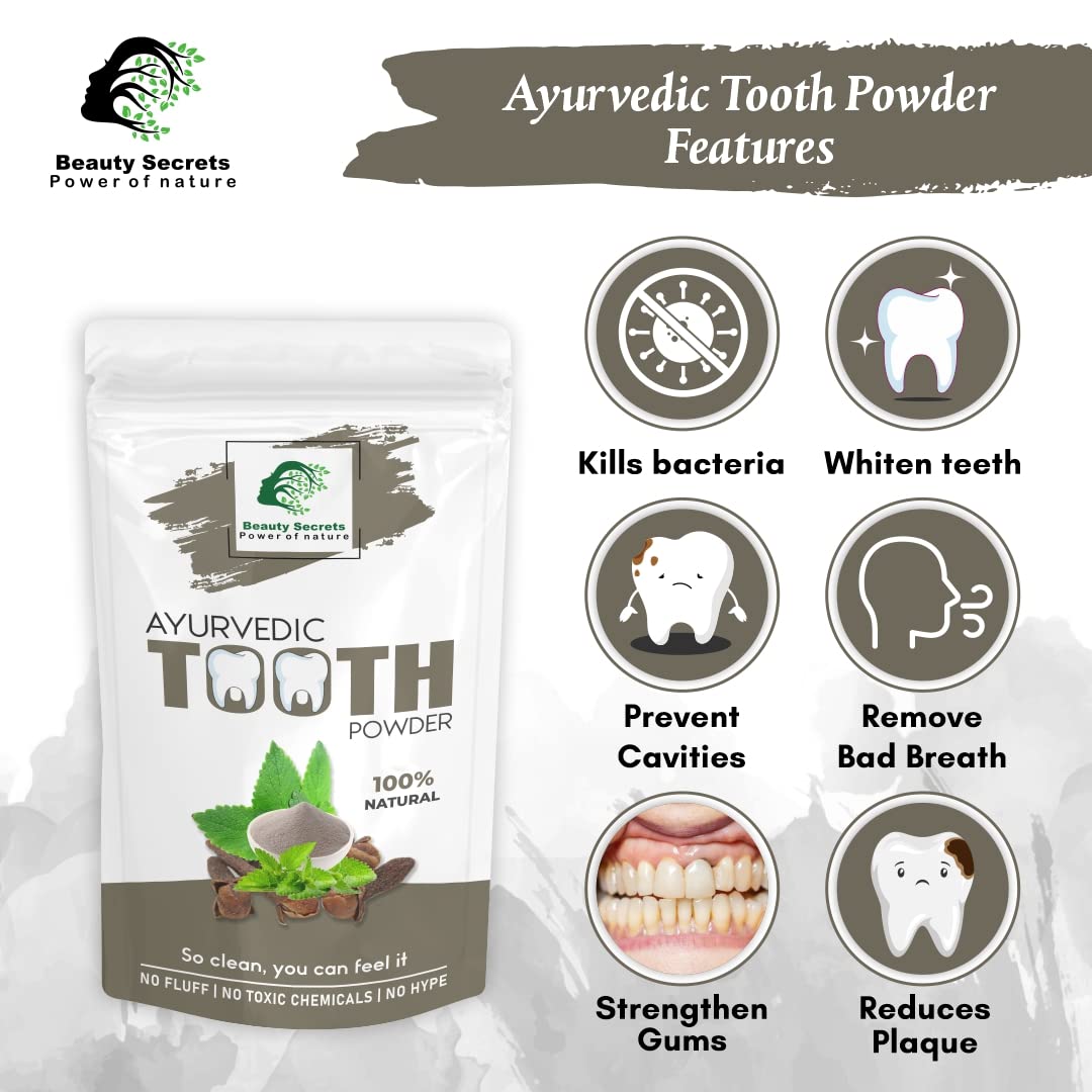 Beauty Secrets Ayurvedic Tooth Powder - 50gm