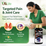 OliLife PainReliva Capsules 30 Capsules | Ayurvedic Joint Pain Medicine for Knee Discomfort, Back Aches, Joint Care, Arthritis Support, Inflammation Control, Muscle Bone Herbal Health & Mobility