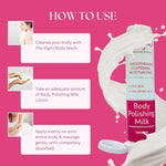 vigini Smoothening Lightening moisturizing Body Polishing milk Lotion - 200ml
