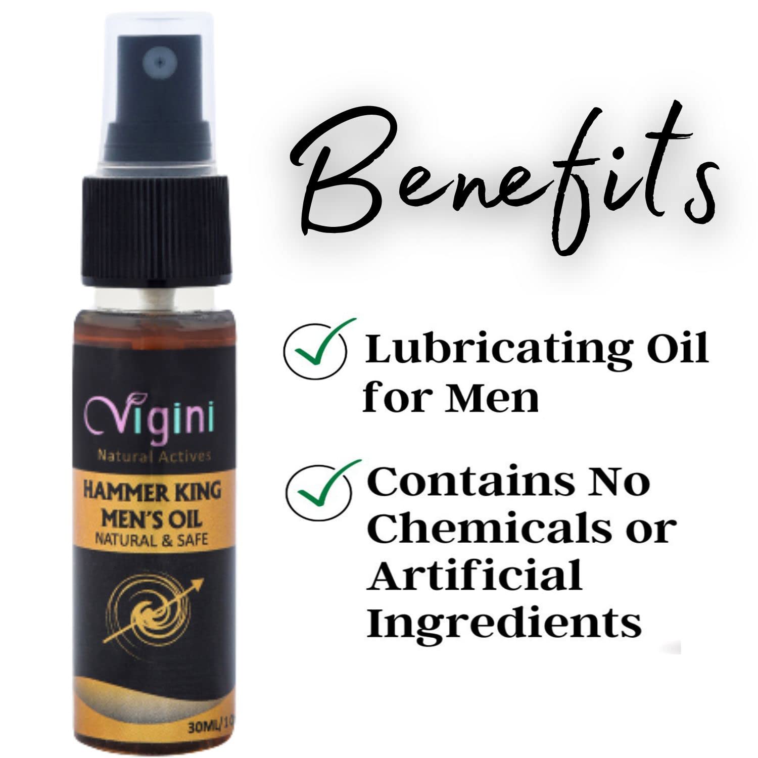 Vigini Hammer King Men's Oil Lubricants Sexual Enhancer Delay Oil Long Sex For Men