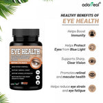 Adorreal Eye Health Capsules (60 Capsules) | Supports Vision, Reduces Eye Strain, Blue Light Protection & Macular Health