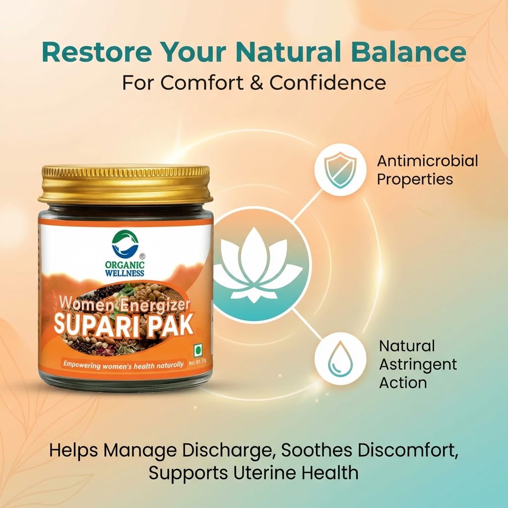 Organic Wellness Women Energizer Supari Pak 75 Gram Bottle