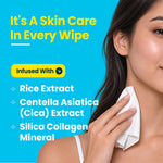 Hi Life Cleansing Wipes – Rice & Cica Extract | Soothing & Skin-Barrier Repair Facial Cleansing Wipes (Pack of 25)