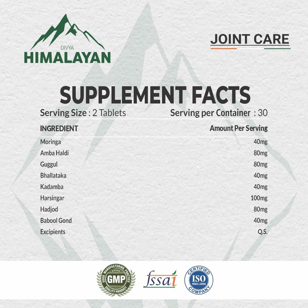 Divya Himalayan Plant Based Organics Joint Care Tablet - 60 Tablets
