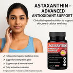 Adorreal Astaxanthin Capsules (60 Capsules) | King of Antioxidants, Skin Health, Eye Protection & Joint Recovery