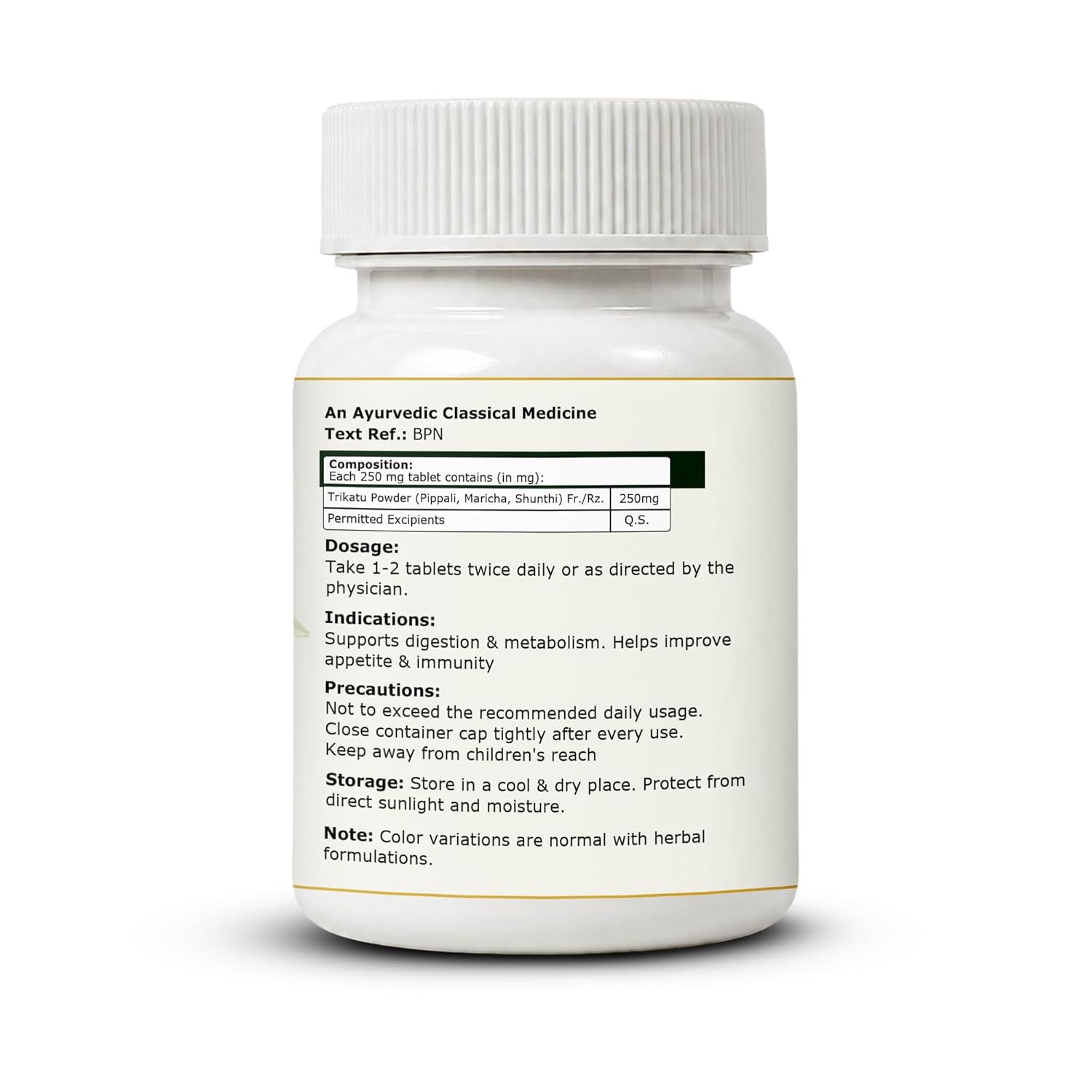 Pure Nutrition Trikatu Tablets (250mg | 90 Tablets)