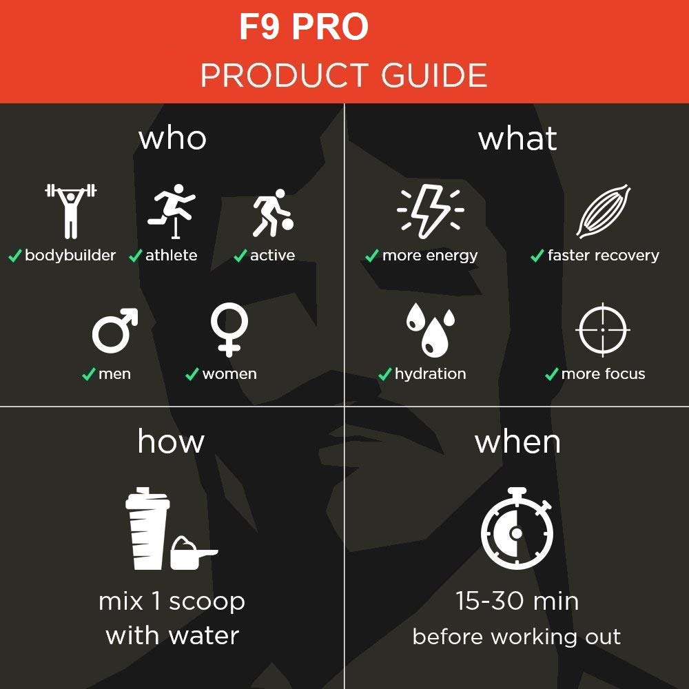 Muscle Asylum F9 Pro Pre-Workout Powder - 30 Servings, 300 Gm