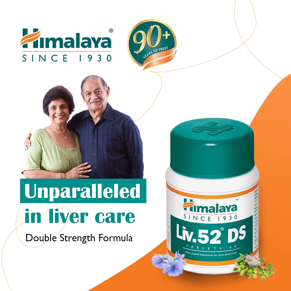 Himalaya Liv. 52 DS Tablet | For Liver Care - 60 Tablets (Pack of 2)