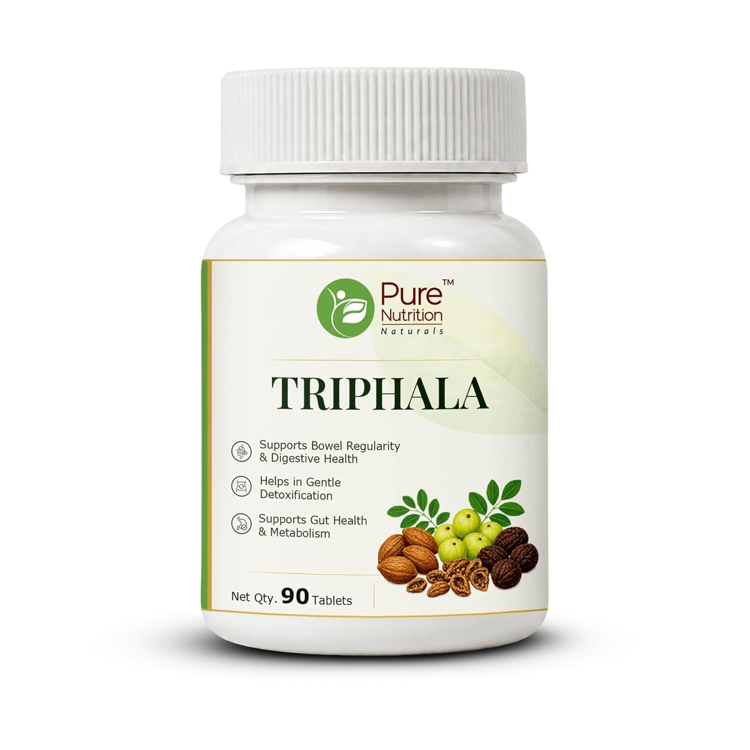 Pure Nutrition Triphala Tablets (250mg | 90 Tablets)