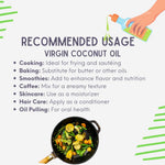 Pure Nutrition Virgin Coconut Oil 250ml PET Bottle | Cold Pressed Natural Coconut Oil`