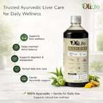 OliLife Oliliv Juice 1000 ml | Ayurvedic Liver Detox Juice for Fatty Liver Support, Healthy Liver Function, Digestive Balance, Pure & Fresh Herbal Formula
