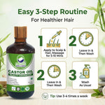 Organic Wellness Castor Oil Beauty Enhancer 100 Ml Bottle | For Healthy Skin and Strong Hair