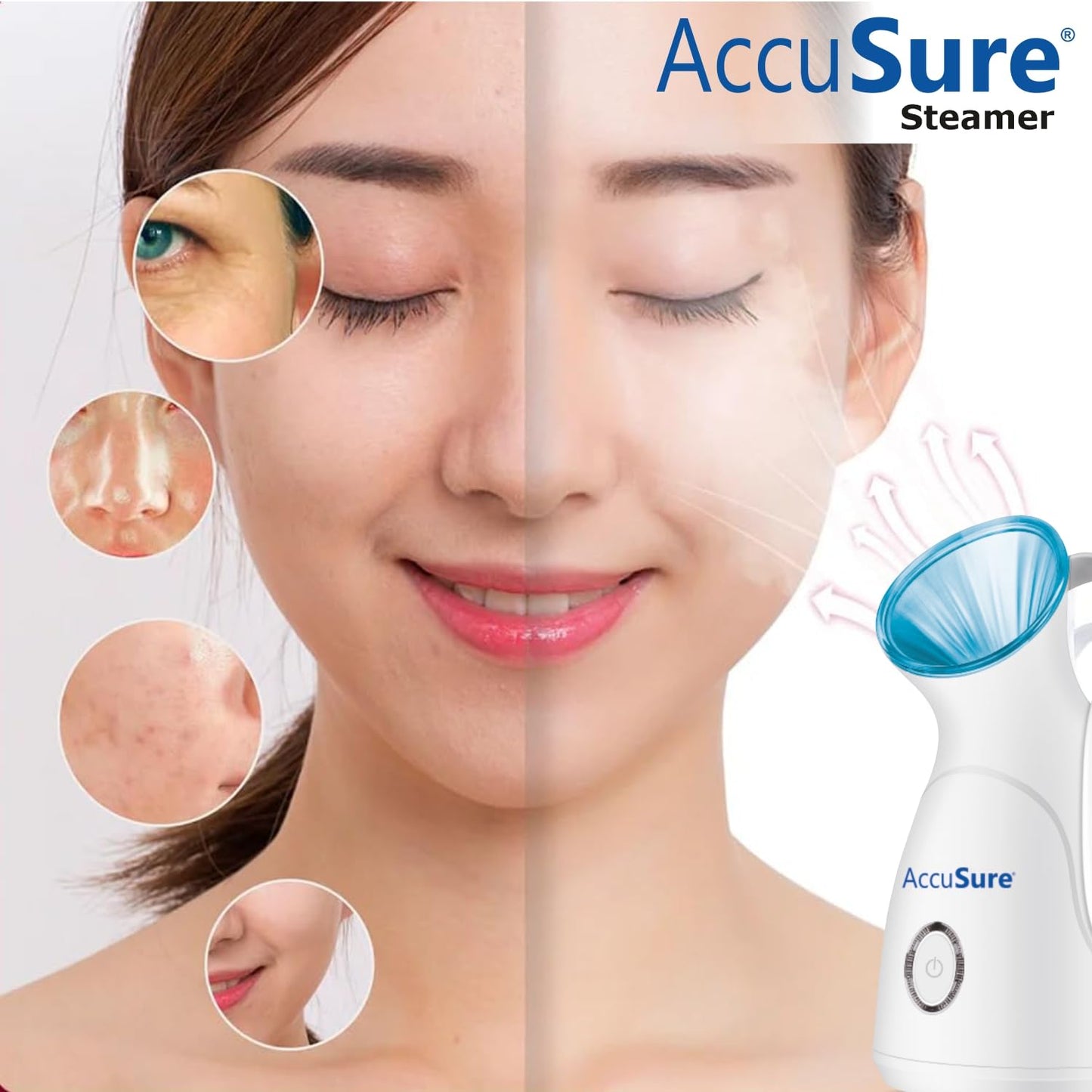 AccuSure Nano Ionic Facial Steamer