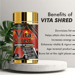 Vitaminnica Vita Shred Fat Burner Capsules - Thermogenic Metabolism & Appetite Support, 60 Veg Capsules