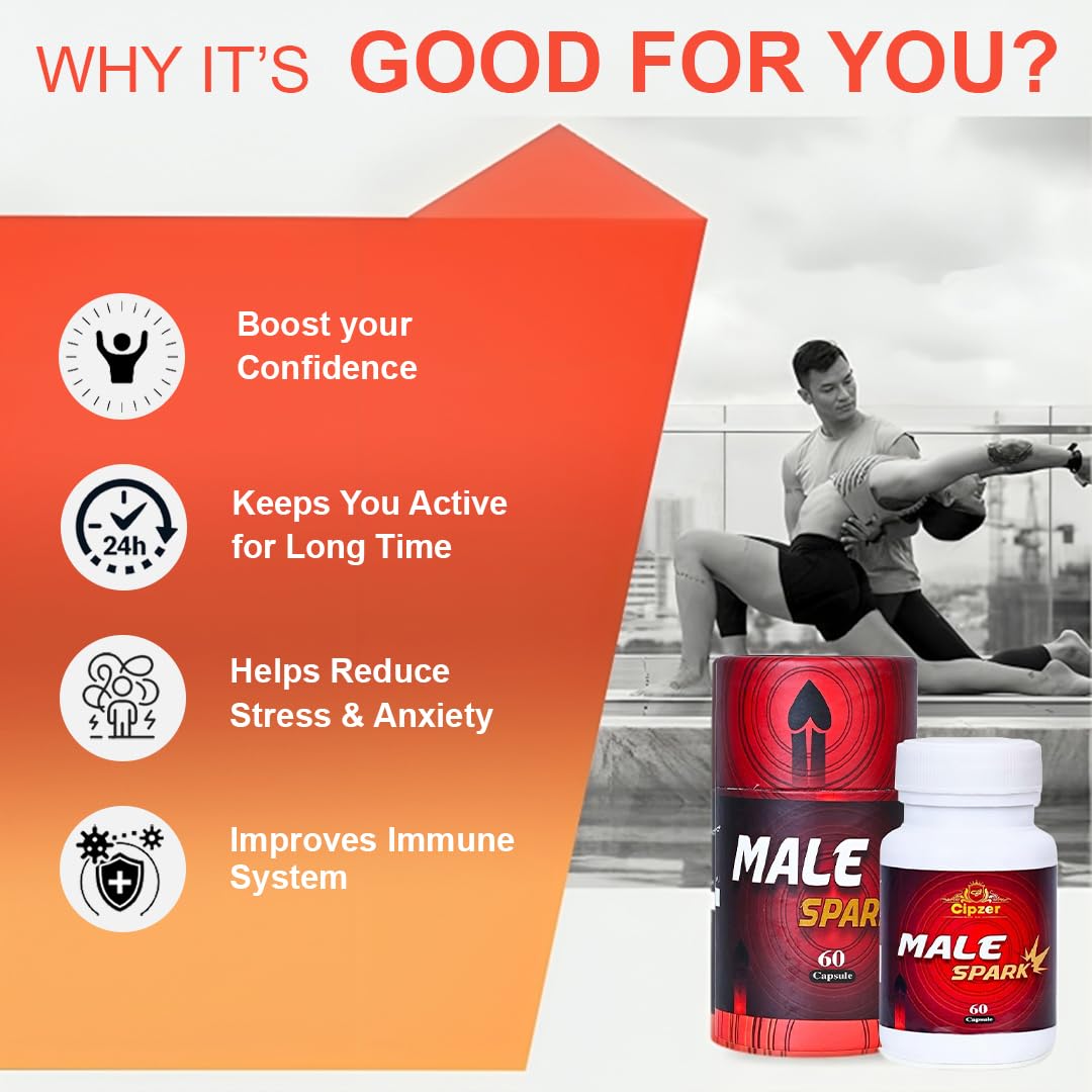 Cipzer Male Spark Capsule - 60 Capsules