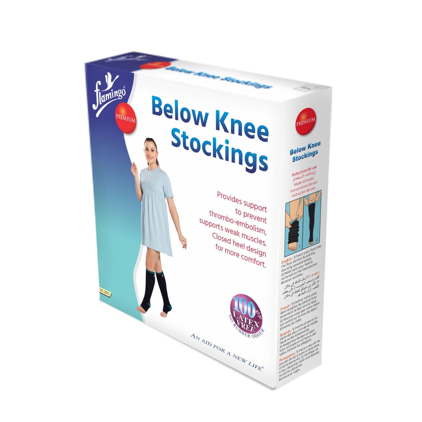 Flamingo Premium Below Knee Stockings Pair