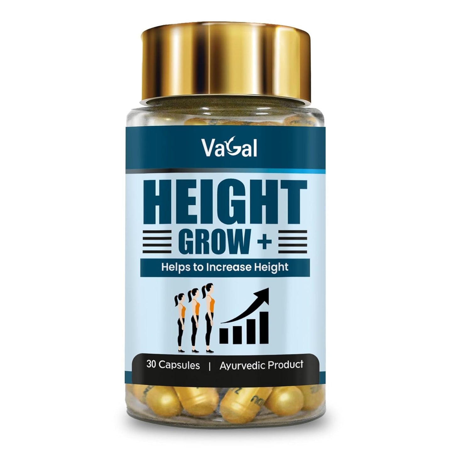 Vagal Support Height Capsule Plus, Support Height Capsules For Women & Men 30 capsules Pack of 1
