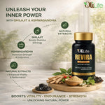 OliLife Revira Capsules 30 Caps | Ayurvedic Supplement with Original Himalayan Shilajit for Energy, Stress Relief & Physical Performance Support