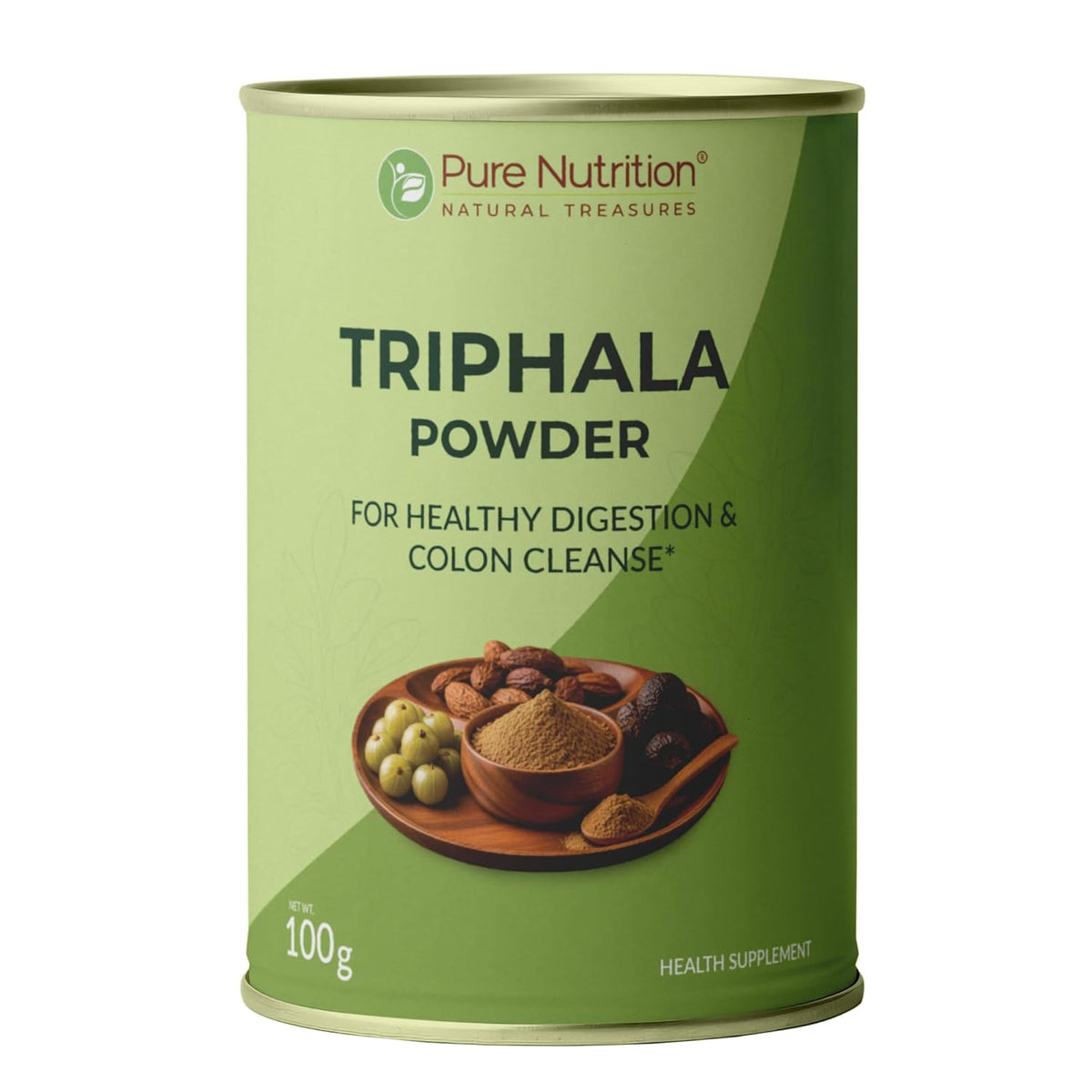 Pure Nutrition Triphala Powder 100g | Ayurvedic Herbal Powder | Digestive & Gut Wellness Support