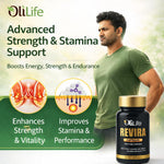 OliLife Revira Capsules 30 Caps | Ayurvedic Supplement with Original Himalayan Shilajit for Energy, Stress Relief & Physical Performance Support