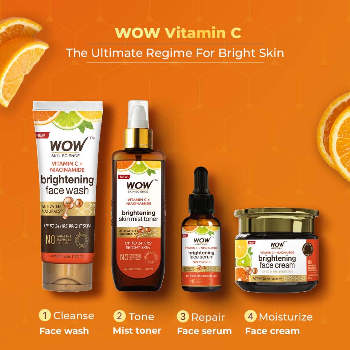 WOW Skin Science Vitamin C & Niacinamide Foaming Face Wash - 150ml