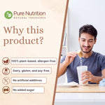 Pure Nutrition Plant Protein Powder Cranberry Crush, 500g, for Men, Women With Pea & Brown Rice Protein with Omega3, Digestive Enzymes & Turmeric | Plant-based, Vegan Supplement for Muscle Growth & Strength | No Artificial Sweeteners