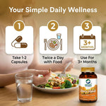 Organic Wellness Daru Haldi Capsules - 90 Vegetarian Capsules