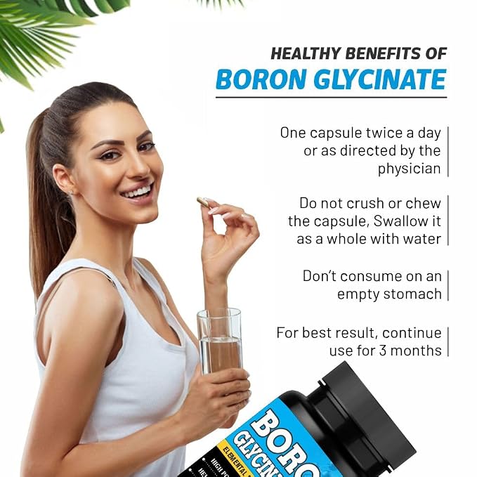 Adorreal Boron Capsules (60 Capsules) | Trace Mineral Supplement for Bone Density, Joint Comfort & Hormonal Balance