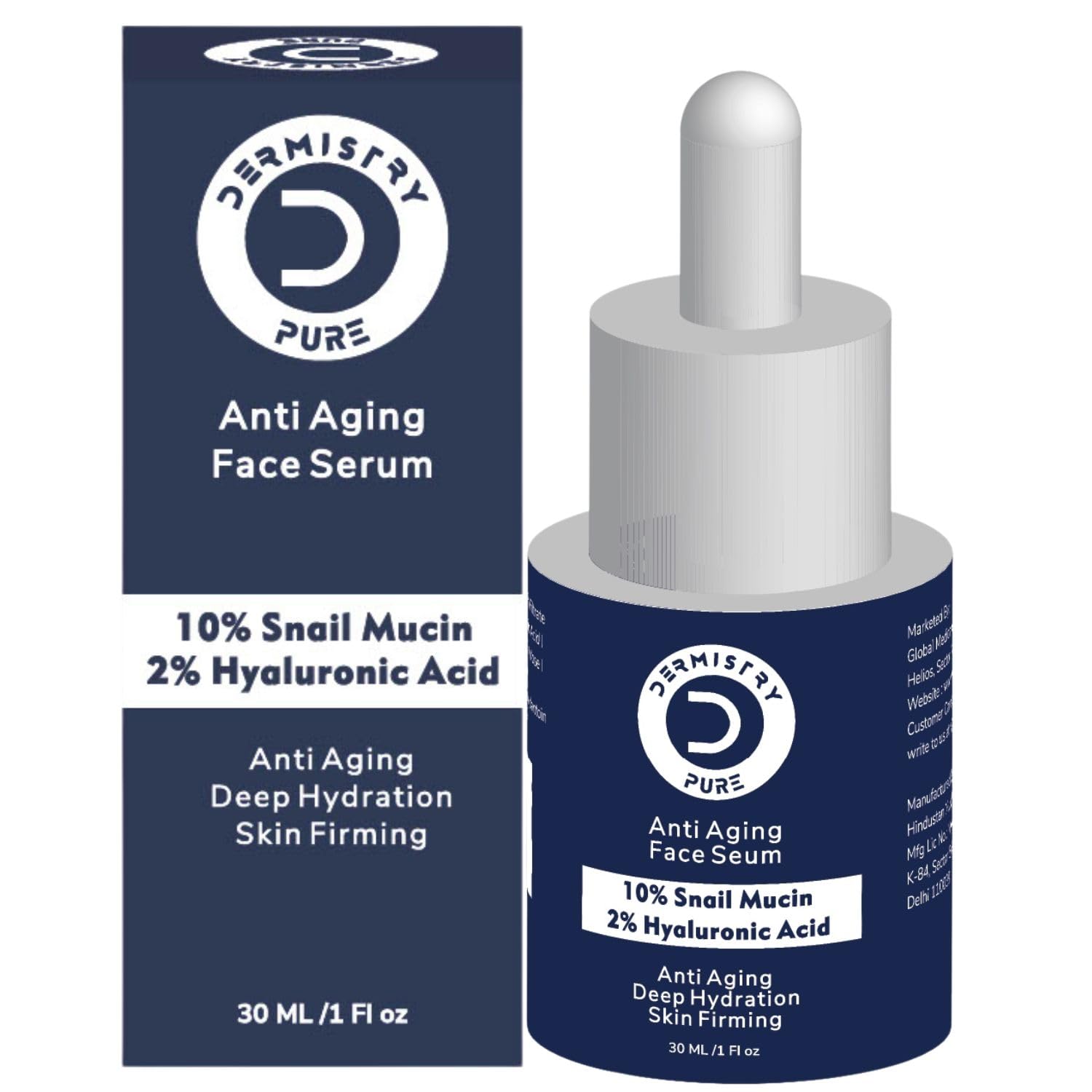 Dermistry Pure 2% Retinol 2% Hyaluronic Acid Anti Aging Face Serum