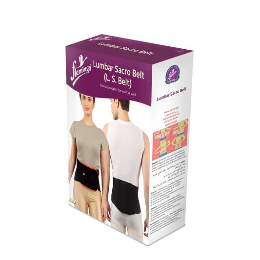 Flamingo Lumbar Sacro Belt | For Pain Relief | Supports Waist & Back