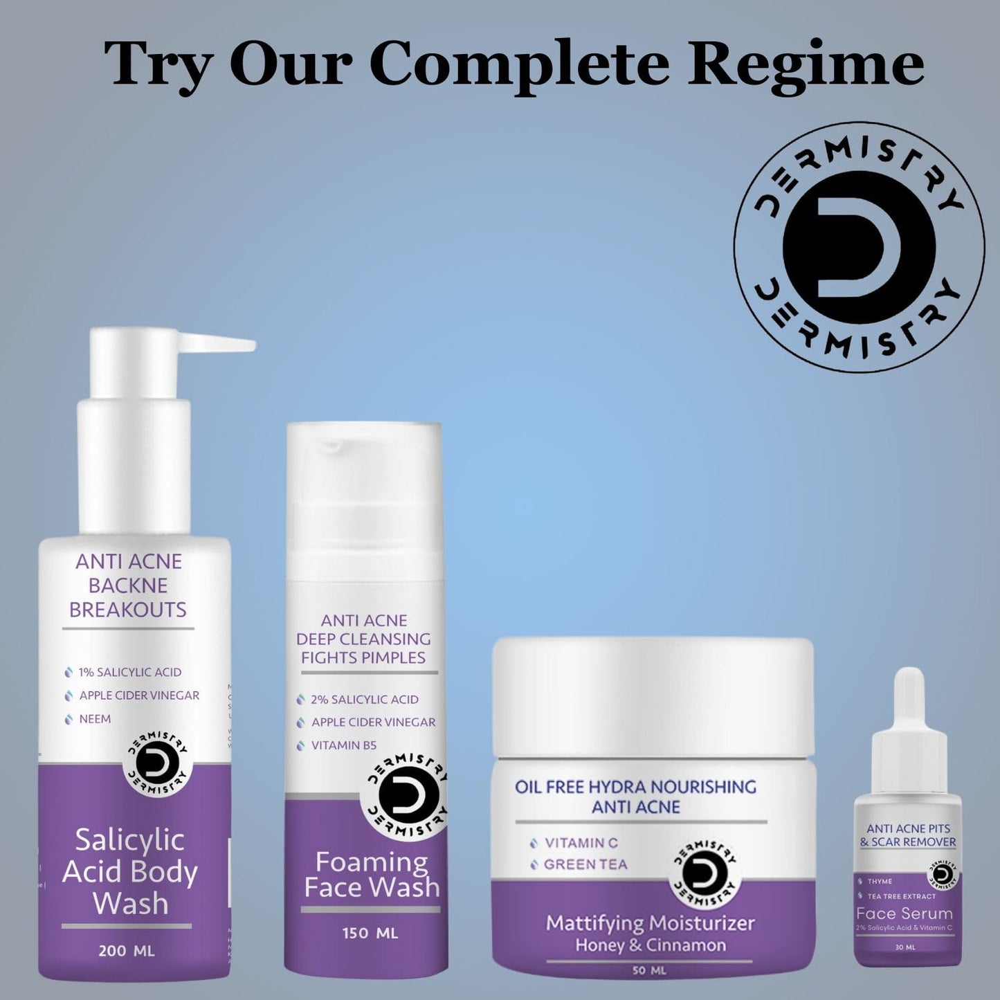 Dermistry 1% Salicylic Acid Back Acne Body Wash